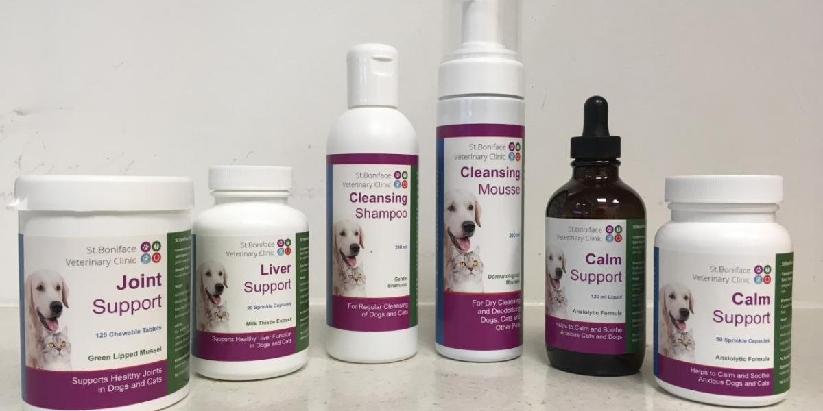 St Boniface Veterinary Clinic Product Range St.Boniface Veterinary Clinic